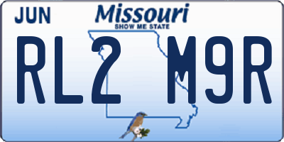 MO license plate RL2M9R