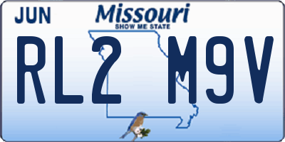 MO license plate RL2M9V