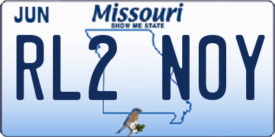 MO license plate RL2N0Y