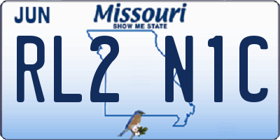 MO license plate RL2N1C