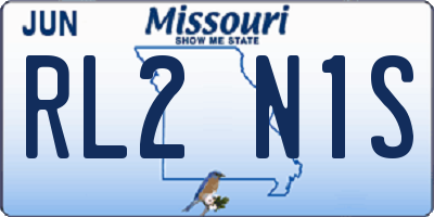 MO license plate RL2N1S