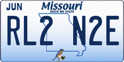 MO license plate RL2N2E