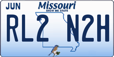 MO license plate RL2N2H