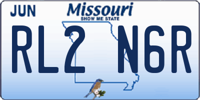 MO license plate RL2N6R
