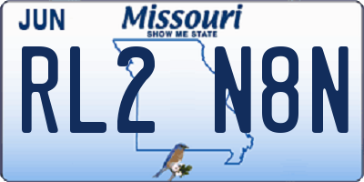 MO license plate RL2N8N