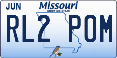 MO license plate RL2P0M