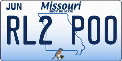 MO license plate RL2P0O
