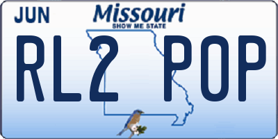 MO license plate RL2P0P