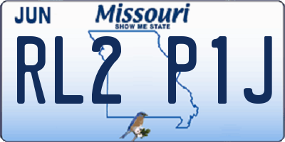 MO license plate RL2P1J