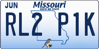 MO license plate RL2P1K