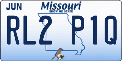 MO license plate RL2P1Q