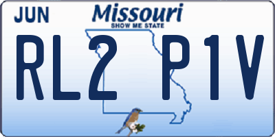 MO license plate RL2P1V
