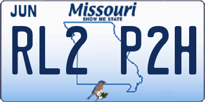 MO license plate RL2P2H