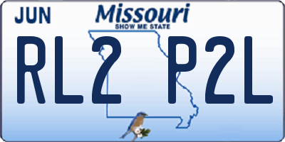 MO license plate RL2P2L