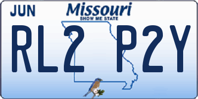 MO license plate RL2P2Y