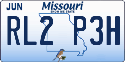 MO license plate RL2P3H