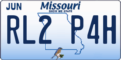 MO license plate RL2P4H