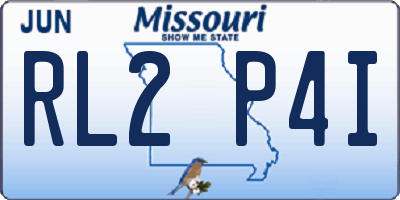 MO license plate RL2P4I