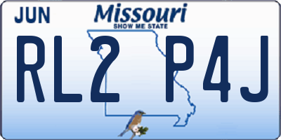 MO license plate RL2P4J