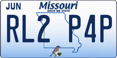 MO license plate RL2P4P