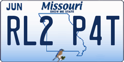 MO license plate RL2P4T
