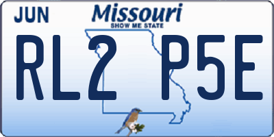 MO license plate RL2P5E