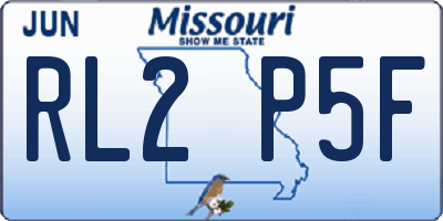 MO license plate RL2P5F