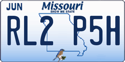 MO license plate RL2P5H