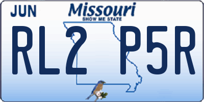 MO license plate RL2P5R
