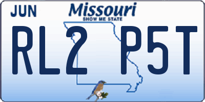 MO license plate RL2P5T