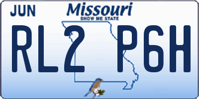 MO license plate RL2P6H