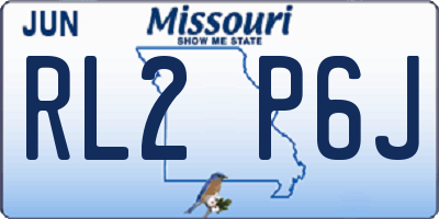 MO license plate RL2P6J