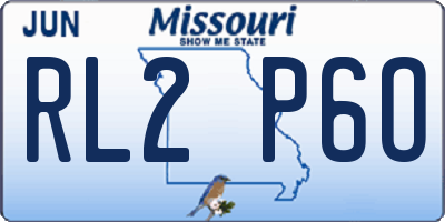 MO license plate RL2P6O