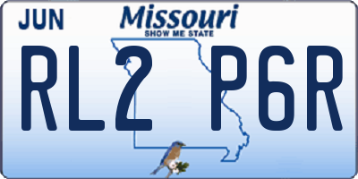 MO license plate RL2P6R