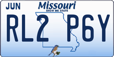 MO license plate RL2P6Y
