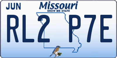 MO license plate RL2P7E