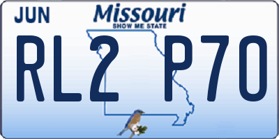 MO license plate RL2P7O