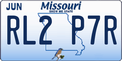 MO license plate RL2P7R