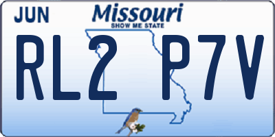 MO license plate RL2P7V