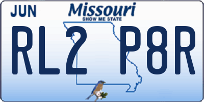 MO license plate RL2P8R