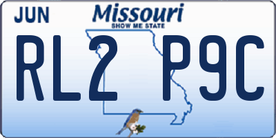 MO license plate RL2P9C