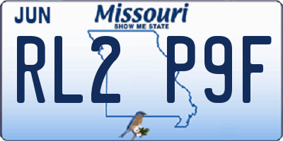 MO license plate RL2P9F