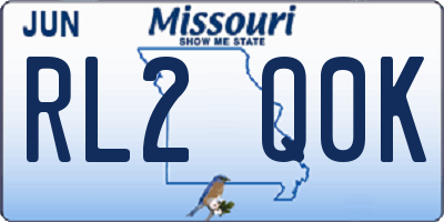 MO license plate RL2Q0K