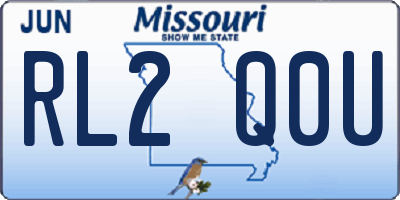 MO license plate RL2Q0U