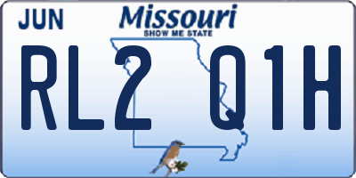 MO license plate RL2Q1H