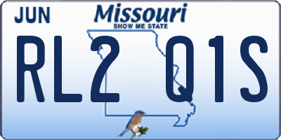 MO license plate RL2Q1S