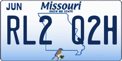 MO license plate RL2Q2H