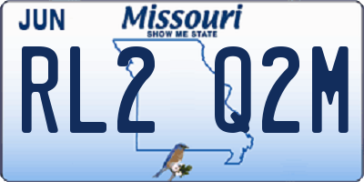 MO license plate RL2Q2M