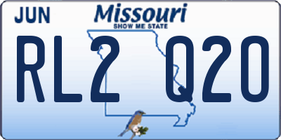 MO license plate RL2Q2O