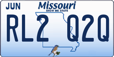 MO license plate RL2Q2Q
